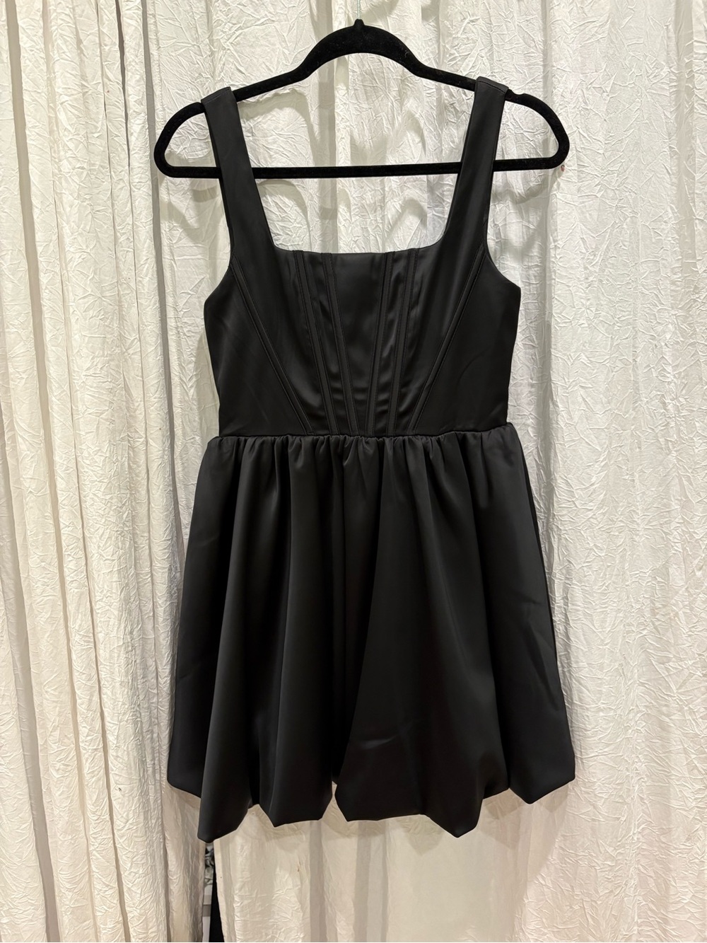 Forever 21 Black Mini Dress with Structured Bodice